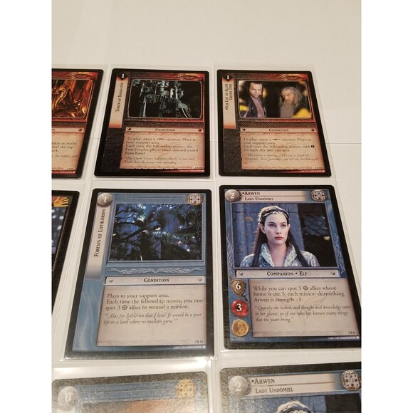 Lord of the Rings TCG Lotr Tcg Realms Of Elf Lords Lot Of 12 RARE Narya Arwen - Picture 4 of 6